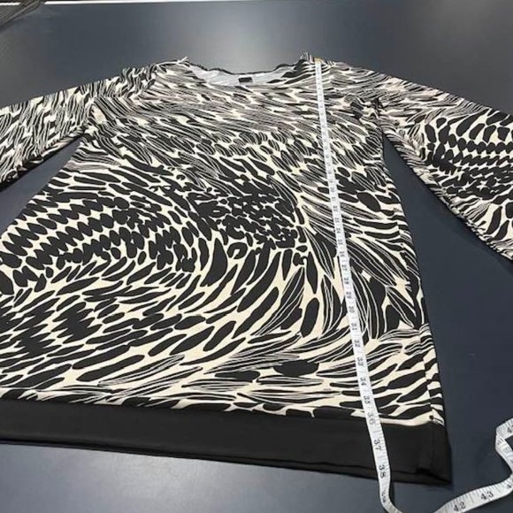 M by Marc Bouwer Career Bell Sleeves Stretchy Shift Dress - size L - Picture 13 of 15